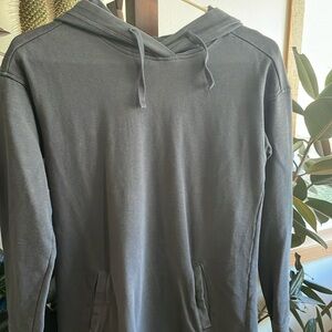 Toad & Co hooded dress, navy blue